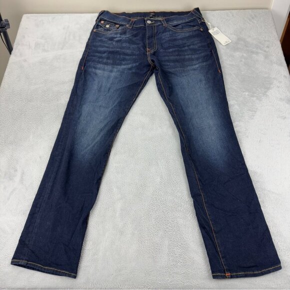 True Religion NWT Ricky Flap 34 105446 Ricky Relaxed Straight Men's Sz 40x34 - Picture 3 of 10